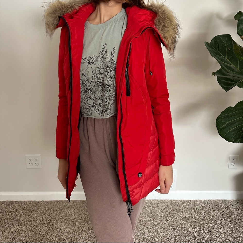 Women's Winter Jacket with Fur hood - Picture 5 of 7